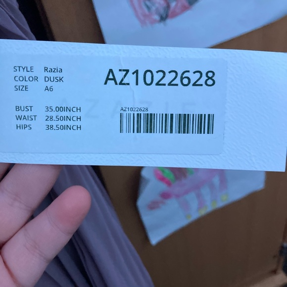 BRAND NEW Azazie Size A6 Dress - Picture 2 of 4